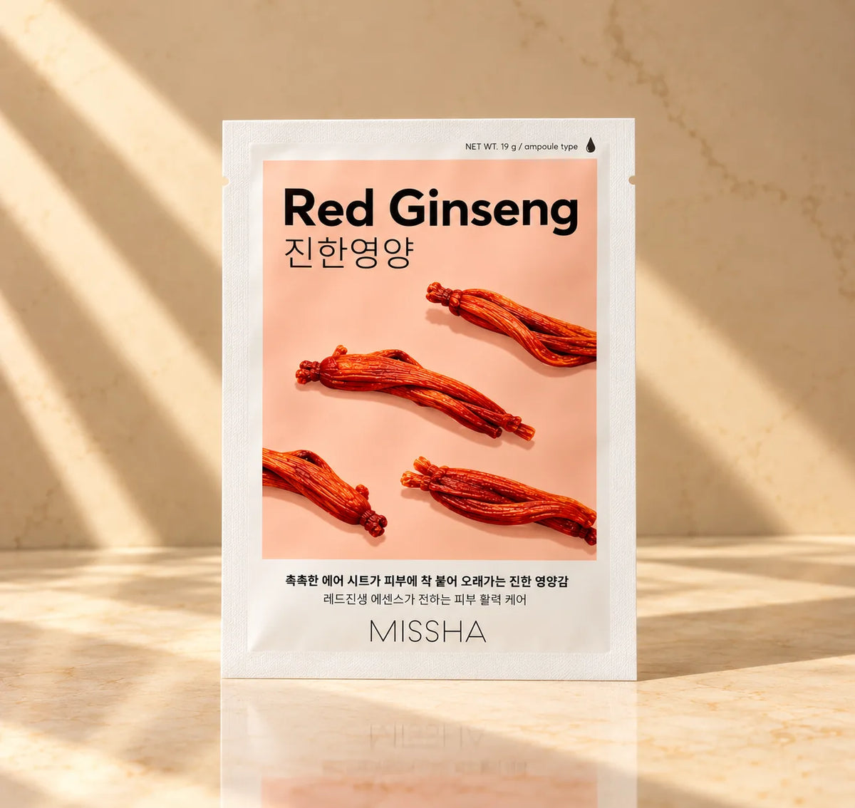Missha Airy Fit Sheet Mask Red Ginseng 1 pcs