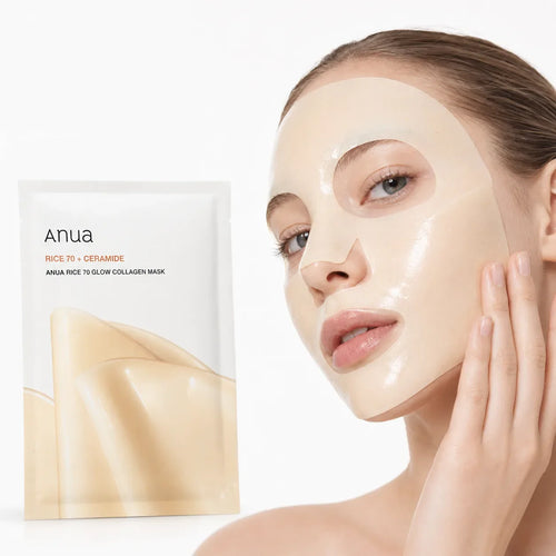 Anua Rice 70 Glow Collagen Mask Overnight Face Mask for Glass Skin with Ceramide